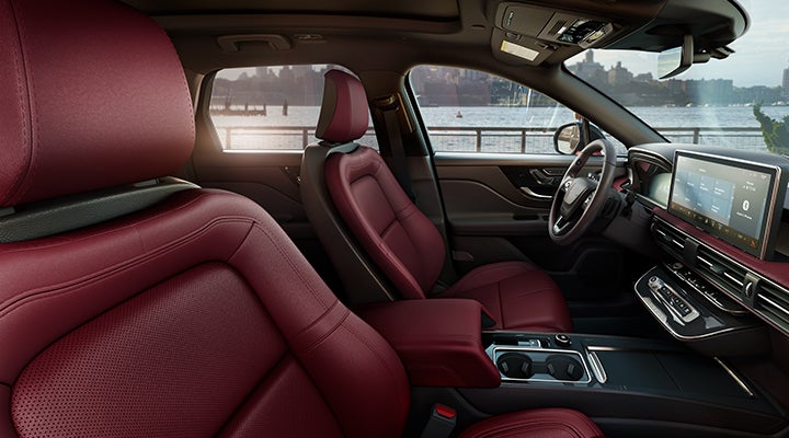 The available Perfect Position front seats in the 2024 Lincoln Corsair® SUV are shown. | Dorsch Lincoln in Green Bay WI