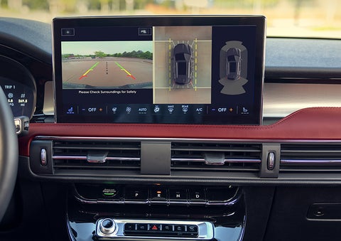 The driver of a 2024 Lincoln Corsair® SUV is shown selecting the drive mode. | Dorsch Lincoln in Green Bay WI