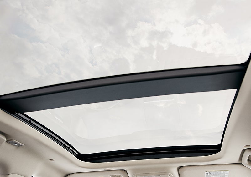 The available panoramic Vista Roof® is shown from inside a 2024 Lincoln Corsair® SUV. | Dorsch Lincoln in Green Bay WI