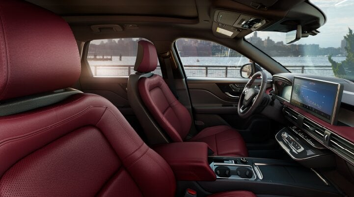 The available Perfect Position front seats in the 2025 Lincoln Corsair® SUV are shown. | Dorsch Lincoln in Green Bay WI