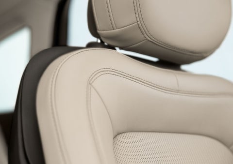 Fine craftsmanship is shown through a detailed image of front-seat stitching. | Dorsch Lincoln in Green Bay WI