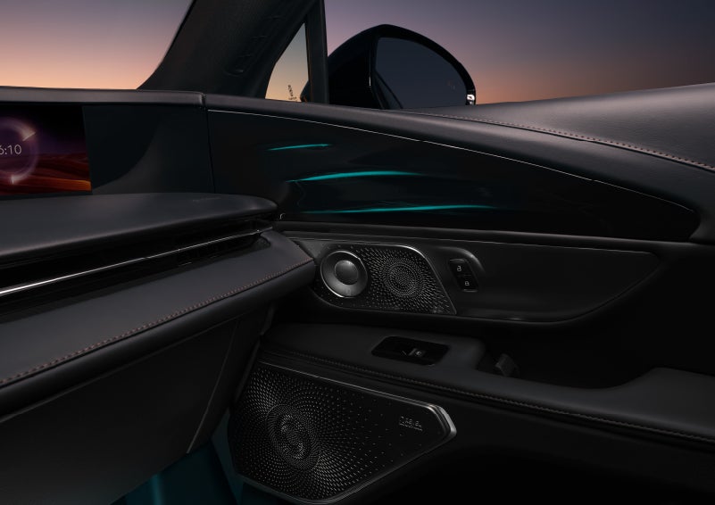 Selectable ambient lighting glows in the passenger door panel. | Dorsch Lincoln in Green Bay WI