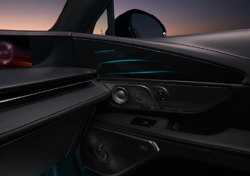 Selectable ambient lighting glows in the passenger door panel. | Dorsch Lincoln in Green Bay WI