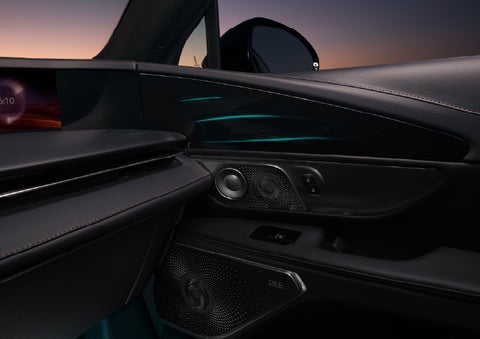 Selectable ambient lighting glows in the passenger door panel. | Dorsch Lincoln in Green Bay WI