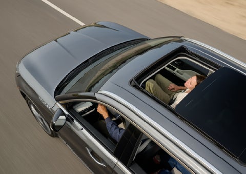 The available panoramic Vista Roof® of a 2027 Lincoln Aviator® SUV is open. | Dorsch Lincoln in Green Bay WI